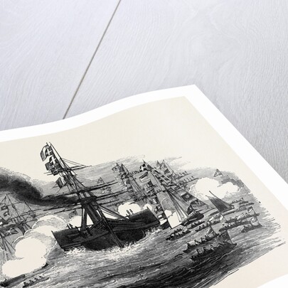 Visit of the King of the French to Queen Victoria: The Gomer Steamer Coming Into Portsmouth Harbour by Anonymous