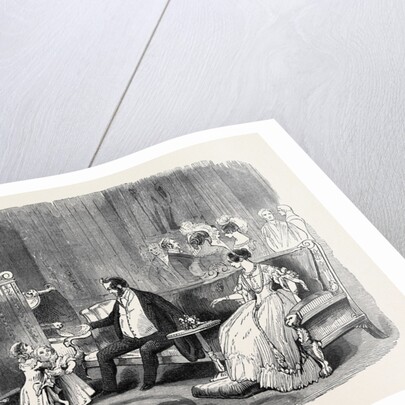 Visit of the King of the French to Queen Victoria: The Crimson Drawing Room: Introduction of Louis Philippe to the Infant Royal Family by Anonymous