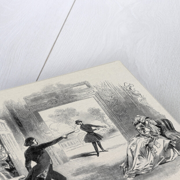 Scene from the Mysterious Stranger at the Adelphi Theatre by Anonymous