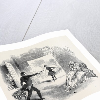 Scene from the Mysterious Stranger at the Adelphi Theatre by Anonymous