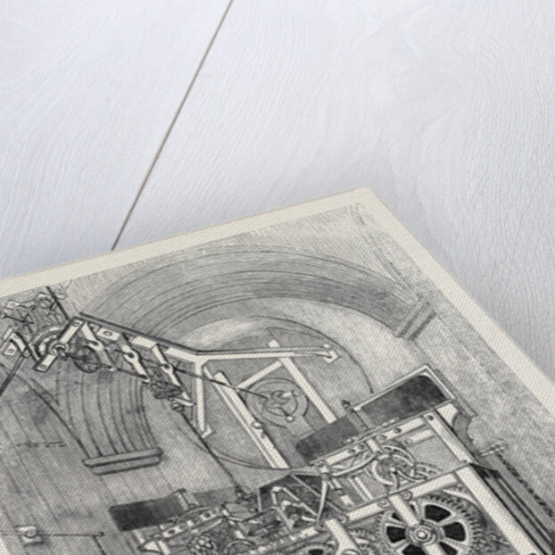 Perspective View of the Great Clock of the Royal Exchange by Anonymous