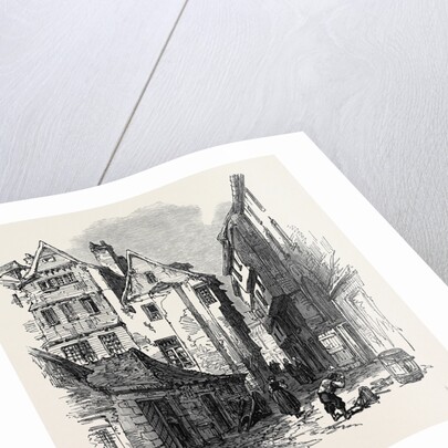 Street in Morlaix Brittany France 1871 by Anonymous