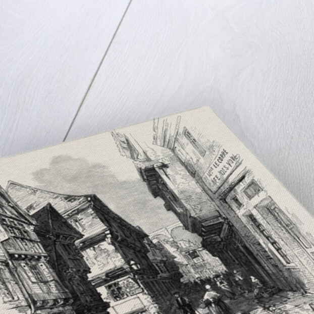 Street in Morlaix Brittany France 1871 by Anonymous