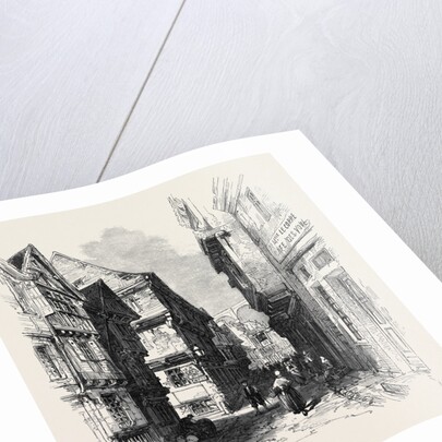 Street in Morlaix Brittany France 1871 by Anonymous