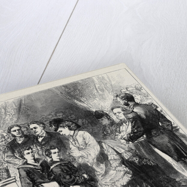 Princess Louise Giving the Prizes in the Clyde Training-Ship Cumberland 1871 by Anonymous