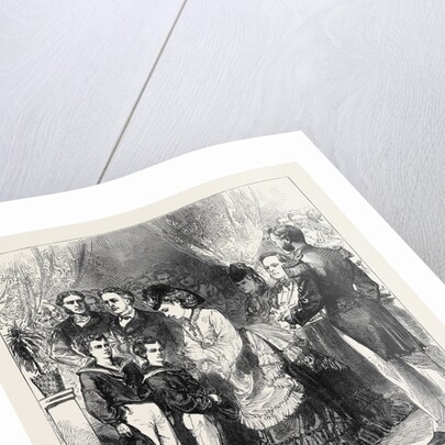 Princess Louise Giving the Prizes in the Clyde Training-Ship Cumberland 1871 by Anonymous