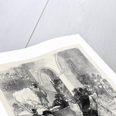 The International Exhibition: Entrance to the English Picture Gallery 1871 by Anonymous