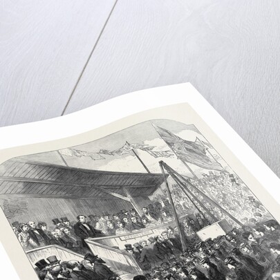 Lord Derby Laying the First Stone of the Seamen Orphan Institution Liverpool 1871 by Anonymous