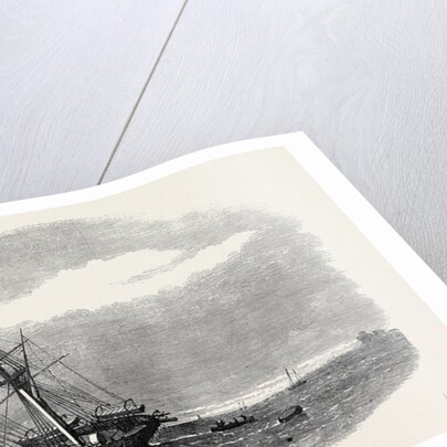 H.M.S. Racer Aground on Ryde Sands 1871 by Anonymous