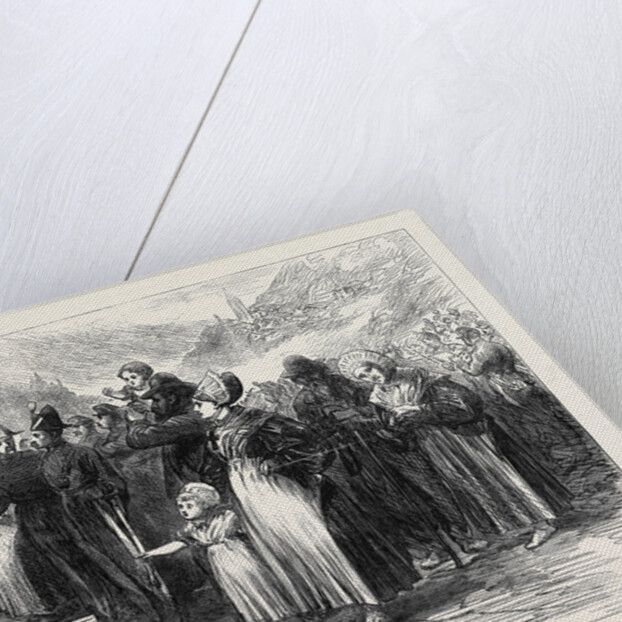 Opening of the Mont Cenis Tunnel: Country People Waiting to See the Train Pass 1871 by Anonymous