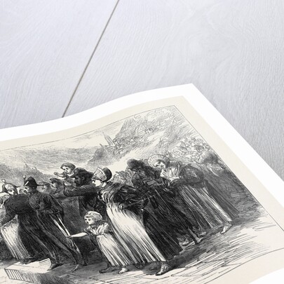 Opening of the Mont Cenis Tunnel: Country People Waiting to See the Train Pass 1871 by Anonymous