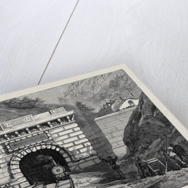 North Entrance to the Mont Cenis Tunnel Modane 1871 by Anonymous