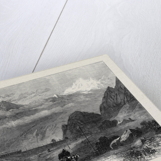 Mont Cenis Railway Scenery: The Dora Valley Near Oulx 1871 by Anonymous