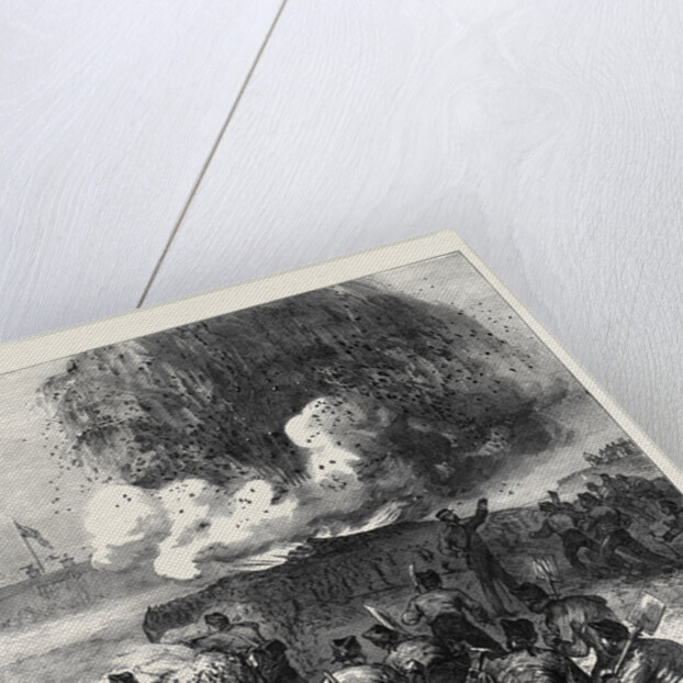 Siege Operations at Chatham: Explosion of a Mine 1871 by Anonymous