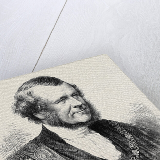 The Right Hon. Sills John Gibbons the New Lord Mayor of London 1871 by Anonymous