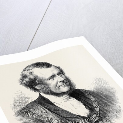 The Right Hon. Sills John Gibbons the New Lord Mayor of London 1871 by Anonymous