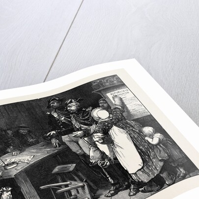 Scene in a Cabaret in the North of France 1871 by Anonymous