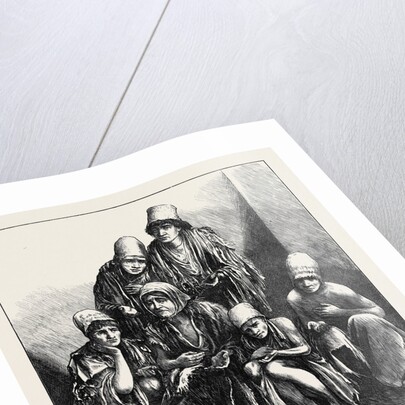 The Famine in Persia: Group of Poor People at Shiraz 1871 by Anonymous