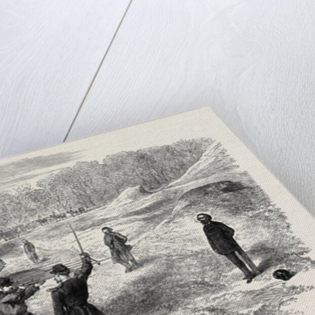 Execution of Rossel Ferre and Bourgeois at Satory Near Paris 1871 by Anonymous