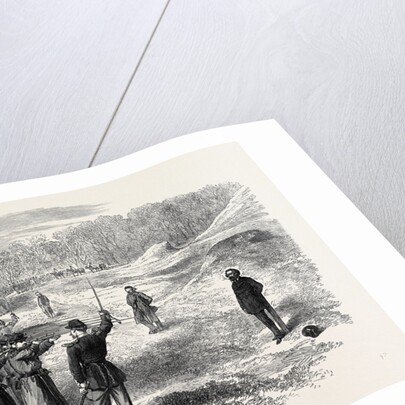 Execution of Rossel Ferre and Bourgeois at Satory Near Paris 1871 by Anonymous