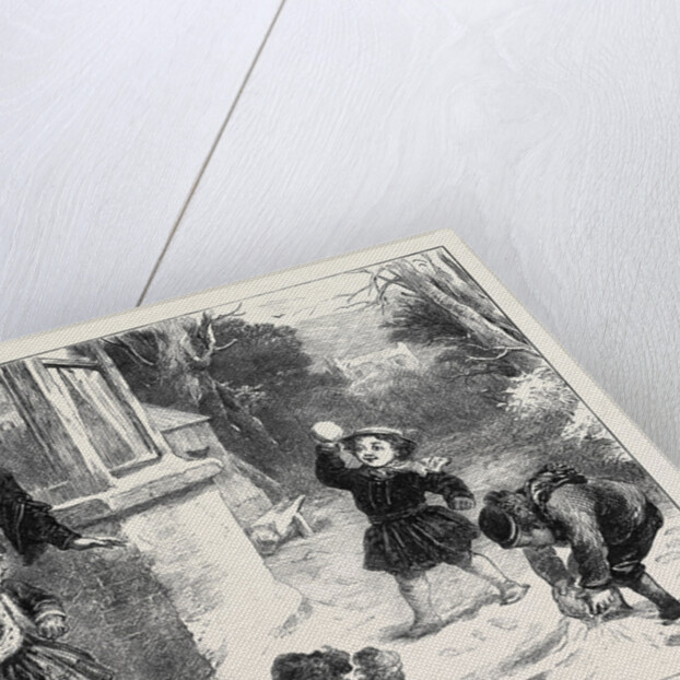 The First Snowball 1871 by Anonymous