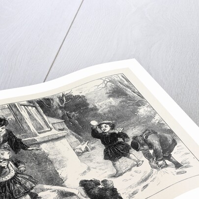 The First Snowball 1871 by Anonymous