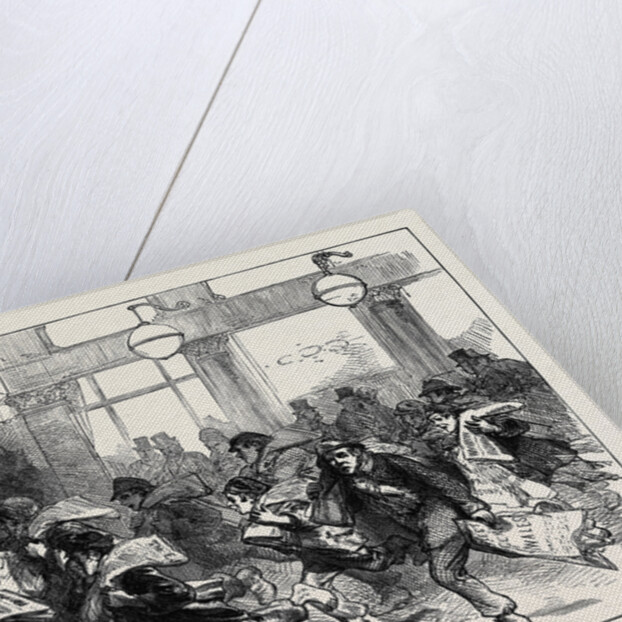 Newsboys with Latest Accounts of the Prince of Wales 1871 by Anonymous