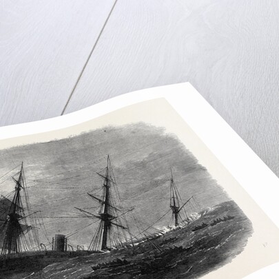 Wreck of the Mail Steam-Ship Rangoon at Galle: The Rangoon Sinking after the Removal of the Passengers and Crew 1871 by Anonymous