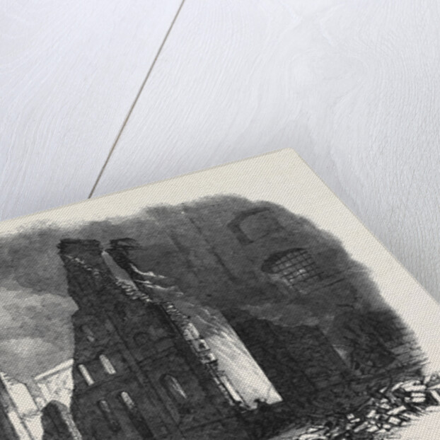 View from Cotton's Yard Showing the Spot Where Mr Braidwood Was Killed the Great Fire in Southwark July6 1861 by Anonymous