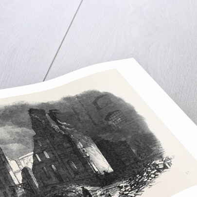 View from Cotton's Yard Showing the Spot Where Mr Braidwood Was Killed the Great Fire in Southwark July6 1861 by Anonymous