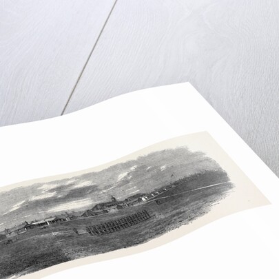 North View of a Portion of the Curragh Camp English Church Roman Catholic Church the Prince of Wales in Ireland July 13 1861 by Anonymous