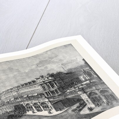 View of the Proposed High Level Road or Viaduct from St. Sepulchre's Church to Hatton Garden Looking West by Anonymous