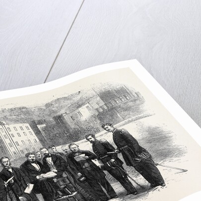 The Commissioners of the Italian Government Making Over to Messrs. W.C. Stanford and A. Scott Churchwardens the Ground Decreed by Garibaldi As a Gift of the Nation for the Erection of an English Church at Naples August 10 1861 by Anonymous