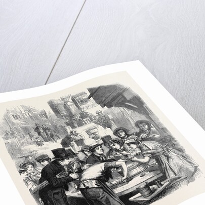 The First Day of Oysters: A London Street Scene by Anonymous