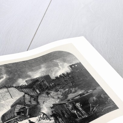 Fatal Railway Accident at Kentish Town on the North and South Western Junction Line: Scene of the Disaster on Monday Night September 7 1861 by Anonymous