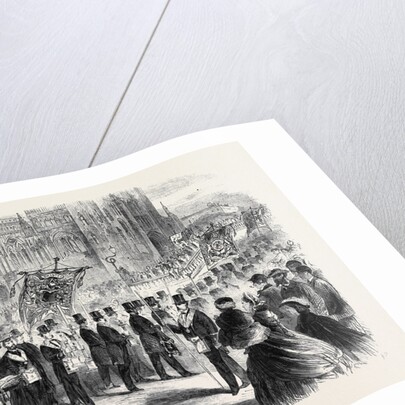 Masonic Demonstration at Bristol in Connection with the Restoration of St. Mary Redcliff Church: Arrival of the Procession at the Church by Anonymous