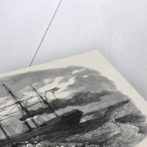 Picking Up a Man Overboard from the Peninsular and Oriental Company's Ship Candia in the Red Sea. by Anonymous