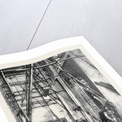 Progress of the Great Exhibition Building: Hoisting Apparatus by Anonymous