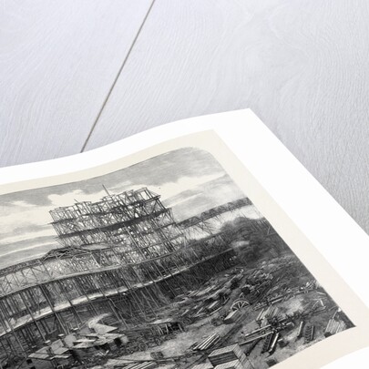 Progress of the International Exhibition Building: Works of the Nave Eastern Transept and Dome As Seen from the South West by Anonymous