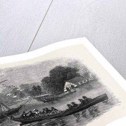 The Lake at Clumber Visit of the Prince of Wales to Clumber October 26 1861 by Anonymous