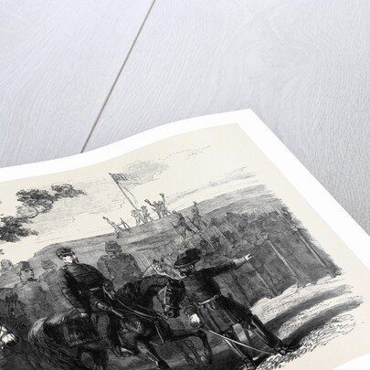 The Civil War in America: General M'Clellan Occupying the Confederate Position at Munson's Hill October 26 1861 by Anonymous