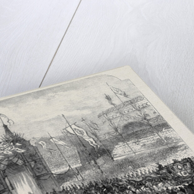 State Entry Into Berlin: The King Passing Under the Triumphal Arch in the Alexander Platz the Coronation of the King and Queen of Prussia by Anonymous