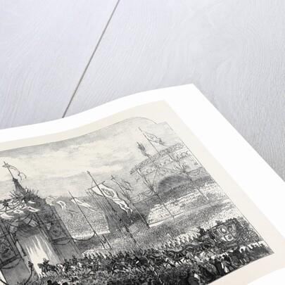 State Entry Into Berlin: The King Passing Under the Triumphal Arch in the Alexander Platz the Coronation of the King and Queen of Prussia by Anonymous