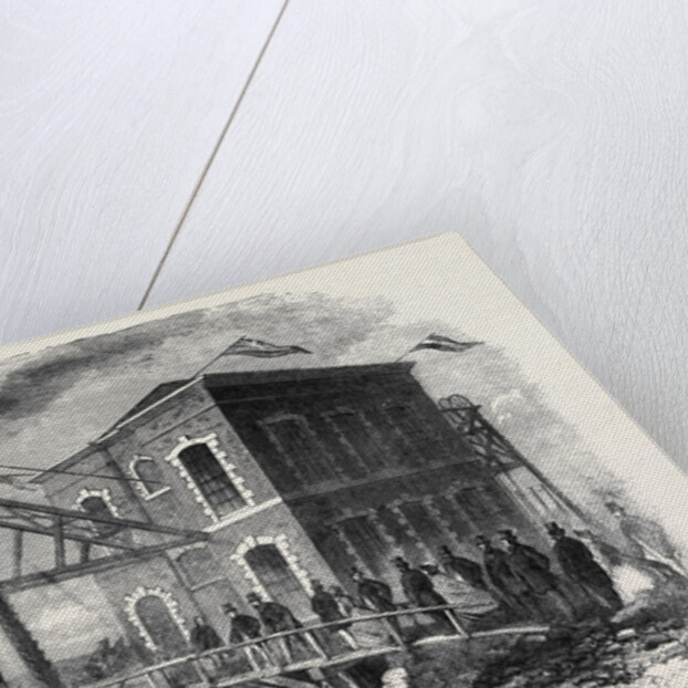 The Prince of Wales at Shireoaks Coalmine Notts the Property of the Duke of Newcastle: The Shaft Engine House by Anonymous