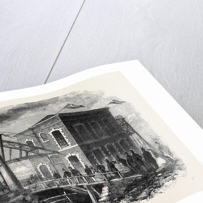 The Prince of Wales at Shireoaks Coalmine Notts the Property of the Duke of Newcastle: The Shaft Engine House by Anonymous