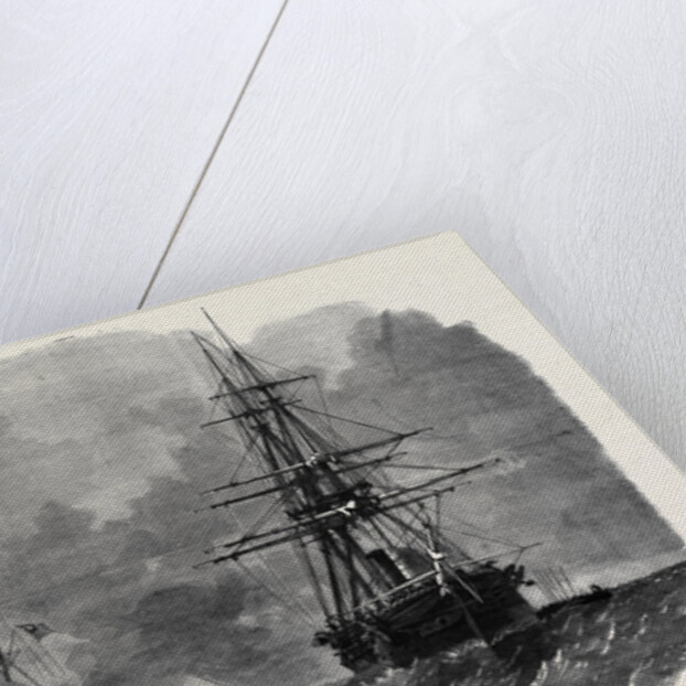 The Seizure by Captain Wilks of the United States' War Ship San Jacinto by Anonymous