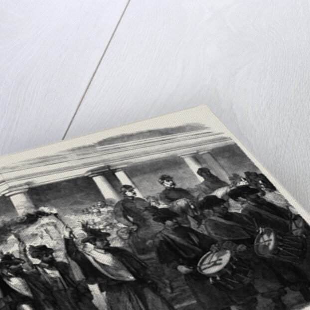 The Civil War in America: Torchlight Procession of General Blenker's Brigade at Washington by Anonymous