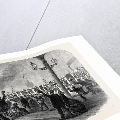 Reinforcements for Canada: The Guards Leaving the South Western Railway Station for Southampton December 28 1861 by Anonymous