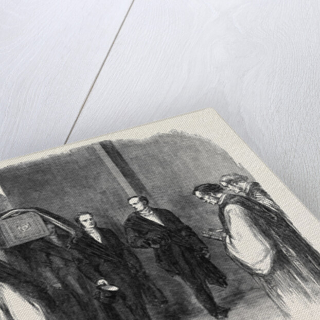 Reception of the Body by the Clergy at the Entrance of St. George's Chapel the Funeral of His Late Royal Highness the Prince Consort Prince Albert by Anonymous