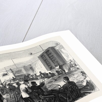 The Camp at Aldershott: Soldiers' Reading Room 1868 by Anonymous